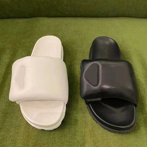 

slip-on slippers casual thick sole matsuke bread slippers comfort increase soft sole triangle standard external wear slippers 230318, Black