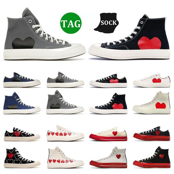 

2023 for men women casual shoes 1970s canvas all stars 1970 flat play black red eyes low multi hearts mens sneakers sports womens trainers