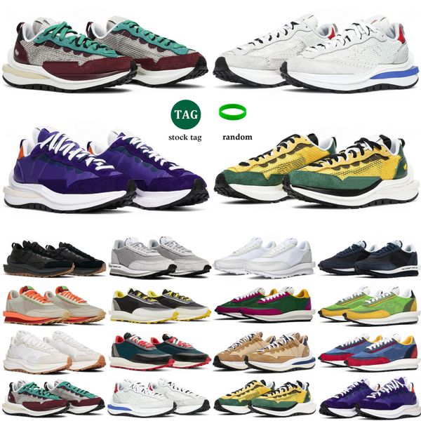 

waffle vaporwaffle running shoes men womens summit white nylon royal fuchsia sail gum obsidian cool grey net orange mens trainers sports sne