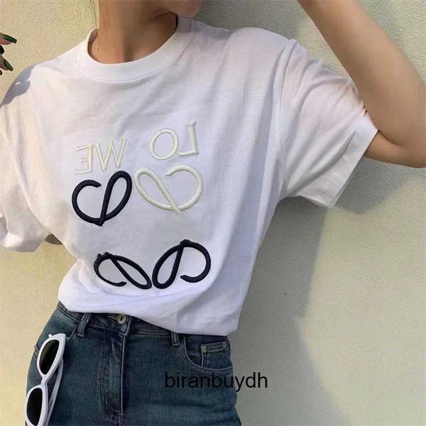 

men's t-shirts high edition luxury fashion luojia classic basic matte 3d embroidery slouchy short sleeve t-shirt, White;black