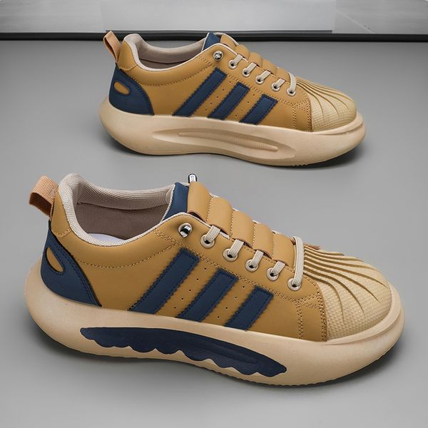 

2023 men women running shoes shell toe white green black brown mens trainers outdoor sneakers size 39-44 color49