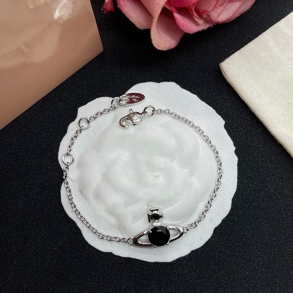 

designer charm bracelets letter vivian chokers luxury women fashion jewelry metal pearl bracelet cjeweler westwood hjgh, Golden;silver