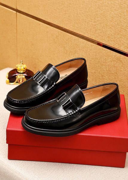 

2023 mens dress shoes genuine leather party wedding business handmade loafers male brand casual platform oxfords size 38-45, Black