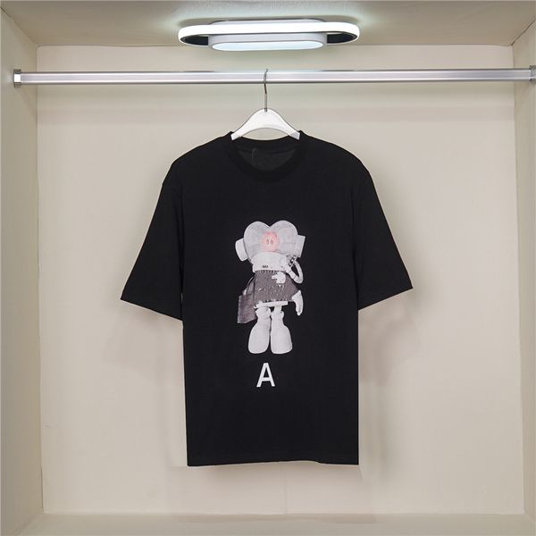 

men's t-shirt fashion men's t-shirts 2023 channel new cotton soft anti-wrinkle retro decorative printing letters casual student lo, White;black