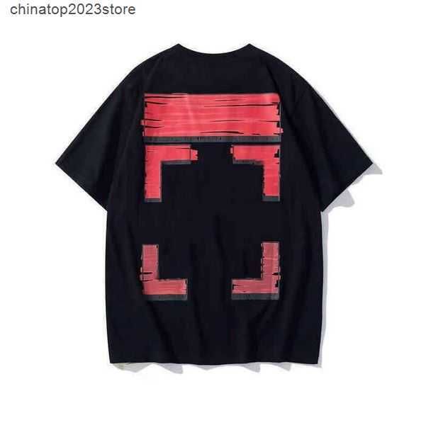 

men's t-shirts off offs white arrow summer finger loose casual short sleeve t-shirt for men and women printed letter x on the back prin, White;black