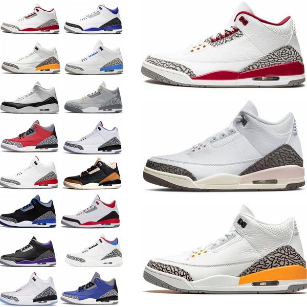 

jumpman 3 men basketball shoes 3s pine green black cement racer blue fire red court purple cool grey unc laser orange katrina mens sneakers