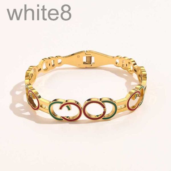 

bangle designerrs bracelets women luxury designer green red letter jewelry wispy bracelet plated stainless steel love gift s mens t7zw, Black