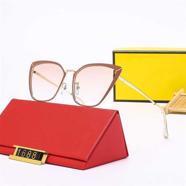 

designer sunglasses fashionable large frame metal cat eye shaped sunglasses women's street p concave glasses driving, White;black