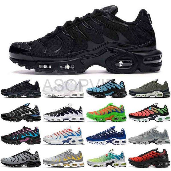 

promotion tn plus se men running shoes triple black white crater psychic blue mens trainers sports sneakers size 40-46