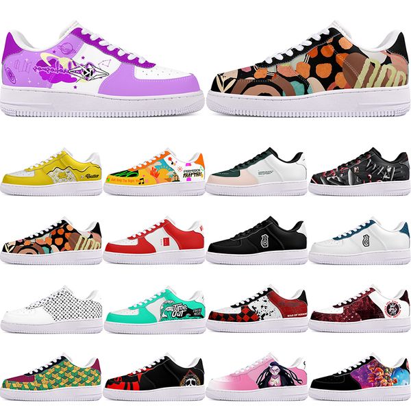 

DIY shoes winter fashionable autumn mens Leisure shoes one for men women platform casual sneakers Classic cartoon graffiti trainers comfortable sports 73692