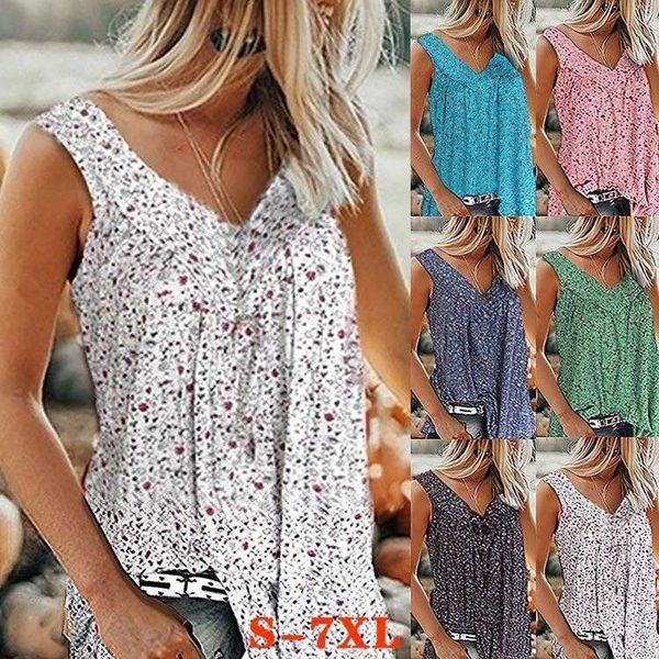 

womens summer shirt floral vest sleeveless clothing t female, White