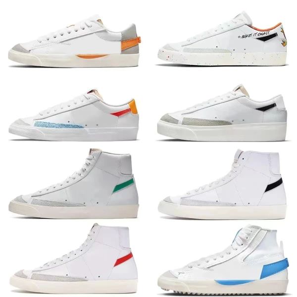

blazer mid-77 vintage big mac loafers men's and women's blazers og black white red indigo pine green summit arctic punch sail gel
