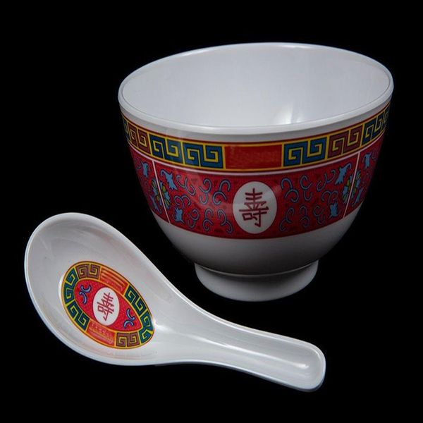 

16 noodle bowl longevity soup set hiking and camping household cutlery293b
