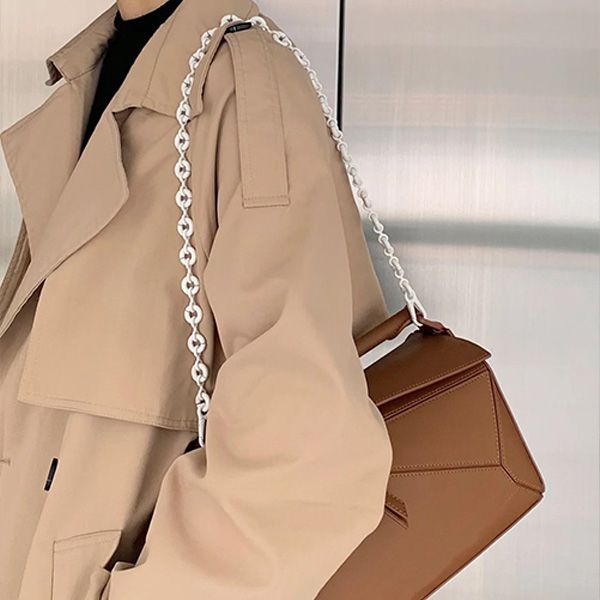 

designer donut chain bag's chain blue chains metal shoulder strap 68cm