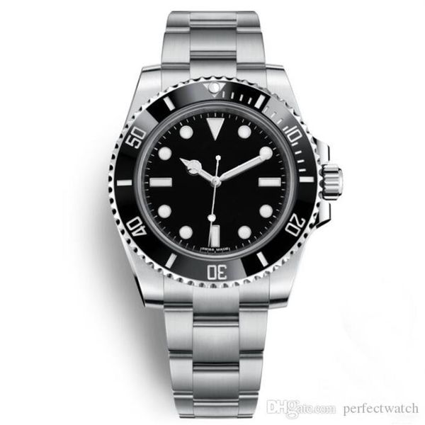 

watches mens automatic 116610 black watches original clasp ceramic bezel date stainless steel mens watches2882, Slivery;brown