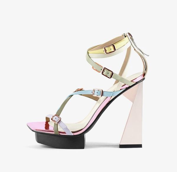

women sandals classic design soft ladies summer cool casual girl travel high-heeled rivets cutout back zipper nightclub cool rome genuine le, Black