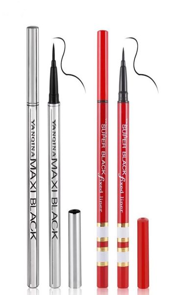 

12pcsbox yanqina black waterproof liquid eyeliner make up beauty comestics longlasting eye liner pencil makeup tools for eyeshad5073535