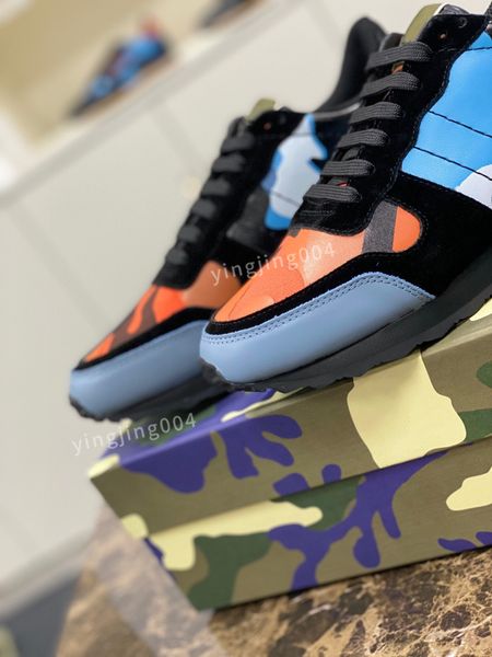 

new luxury fashion boots designer shoes real leather handmade multicolor gradient sneakers men shoe, Black