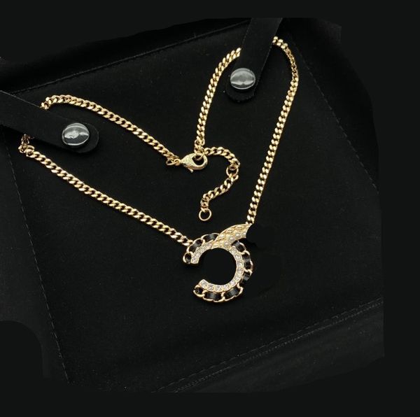 

pendant necklaces luxury jewelry fashion latest gold black letter necklace, Silver