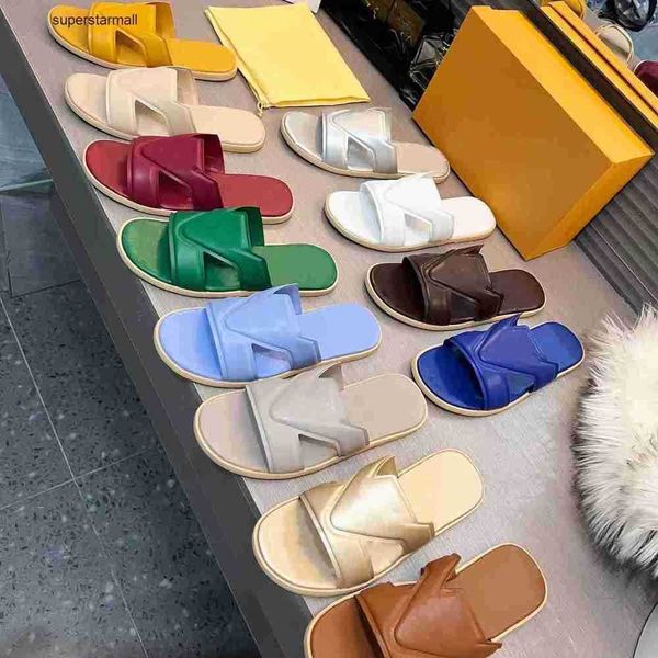 

sandale fashion sandals genuine leather women men slippers summer luxury flat slides ladies beach sandal party wedding oran slipper size, Black