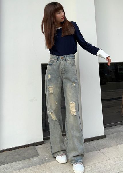 

2023 designer womens jeans female retro designer jeans womens jacket jacket female Milan runway designer dress casual long-sleeved top clothing suit E4, Multi