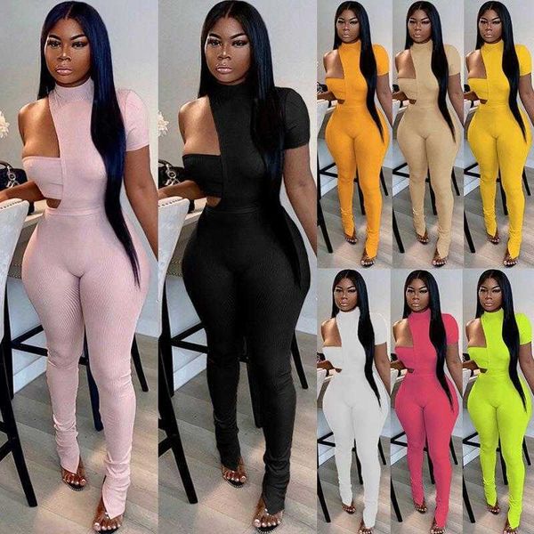 

womens solid color pant left short sleeve right midriff outfit sleeveless, White