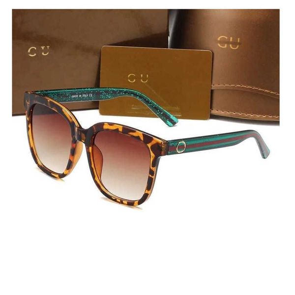 

designer sunglasses gu classic leopard print branded channel sunglass womens mens sun glass uv resistant fashion glasses, White;black