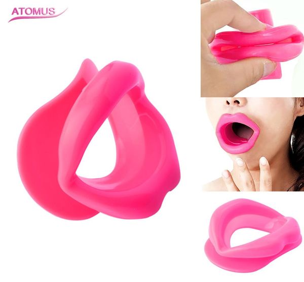

3 color silicone rubber face slimmer exerciser lip trainer oral mouth muscle tightener anti aging wrinkle chin massager care5051178