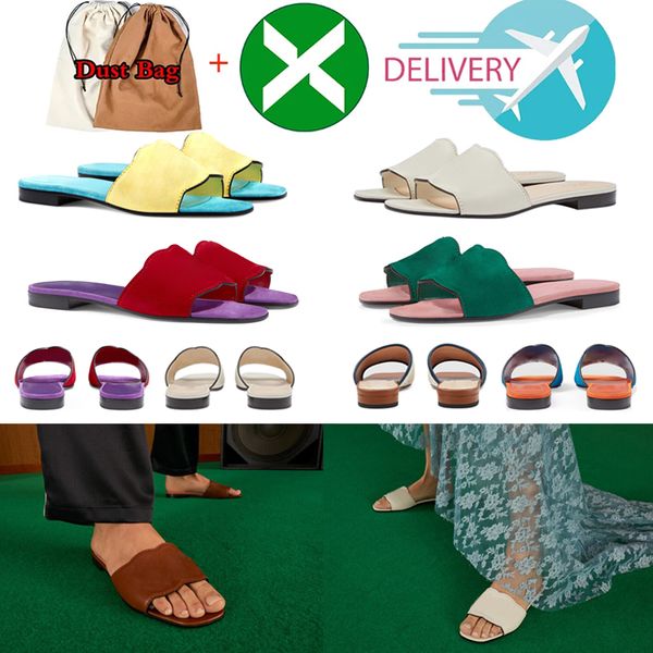 

with box new designer sandals solid womens slippers ladies cartoon big head orange oran open toe casual slides genuine leather metal drill b, Black