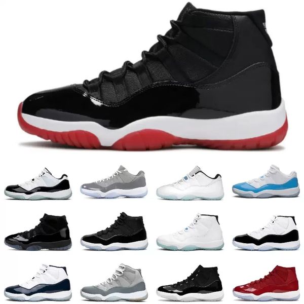 

jumpman 11 11s mens basketball shoes cool grey cap and gown gym red legend blue space jam unc jubilee bred cherry concord 72-10 pure violet
