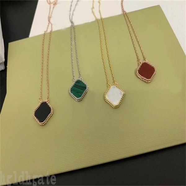 

blue clover necklace womens necklaces designers link chain pink black vintage plated gold necklace jewelry men luxurious necklaces designer, Silver