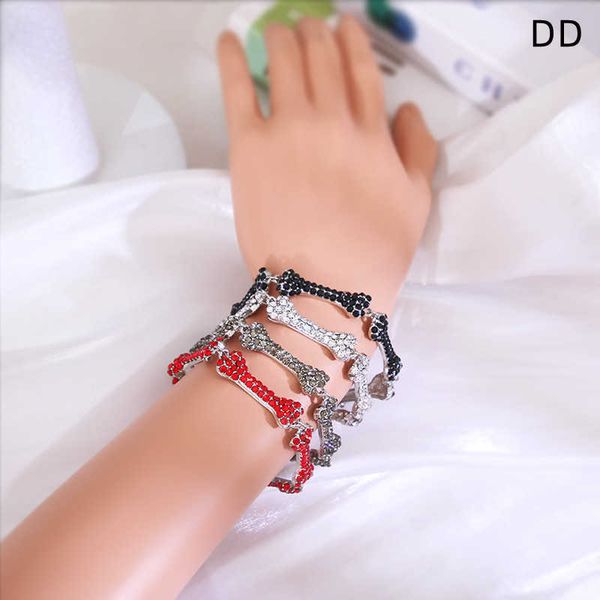 

vivian ansey empress dowager bone diamond alloy bracelet punk style personalized hand jewelry, Golden;silver