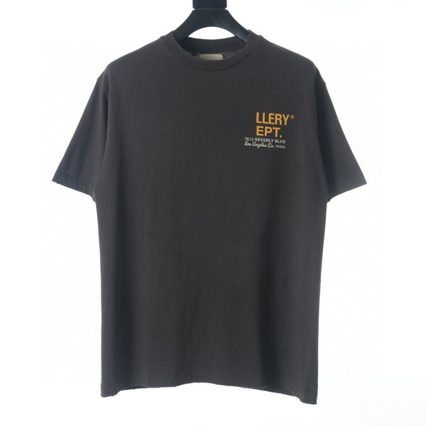 

men's plus tees & polos round neck embroidered and printed polar style summer wear with street pure cotton 1w2dw, Black;brown