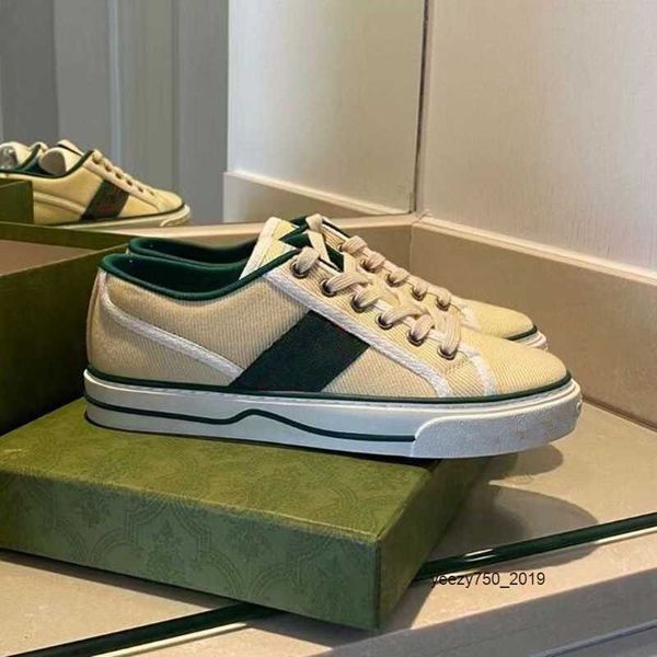 

designers tennis 1977 sneaker canvas luxurys shoe beige blue washed jacquard denim women shoes ace rubber sole embroidered vintage casual sn
