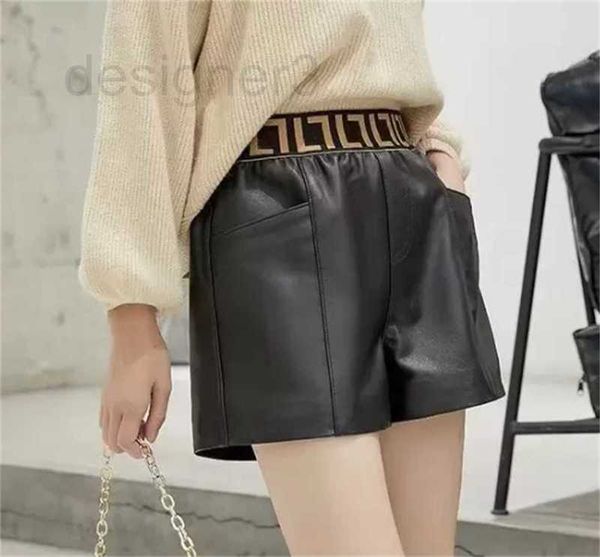 

casual dresses designer fashion womens pu leather skirts shorts high waist hip a-line skirt party mid lastic belt wide pants 2cug, Black;gray
