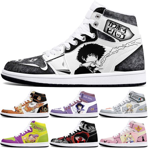 

New customized shoes diy sports basketball shoes 1s men women fashion anime customized figure sneakers 0001MMSX