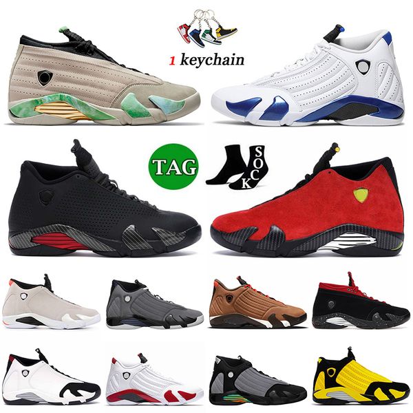 

2023 new fashion 14s basketball shoes jumpman 14 men sneakers fortune hyper royal se black red university gold light graphite particle grey