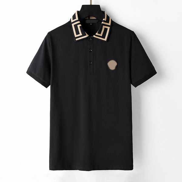 

men's fashion polo shirt luxury italian men's t-shirts short sleeve fashion casual men's summer t-shirt asian size m-3xl 88, White;black