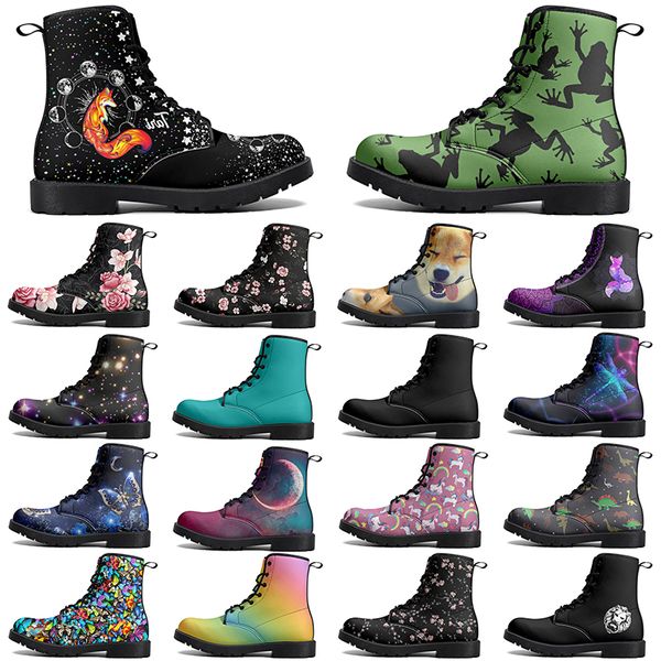 

DIY Classic Martin Boots Non-slip autumn winter man women trend Versatile warm Elevated Casual Customized Boots 68511