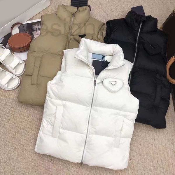 

women's vests popular womens fashion down warm vest classic pattern jackets autumn winter windproof outerwear stylish women striped jac, Black;white