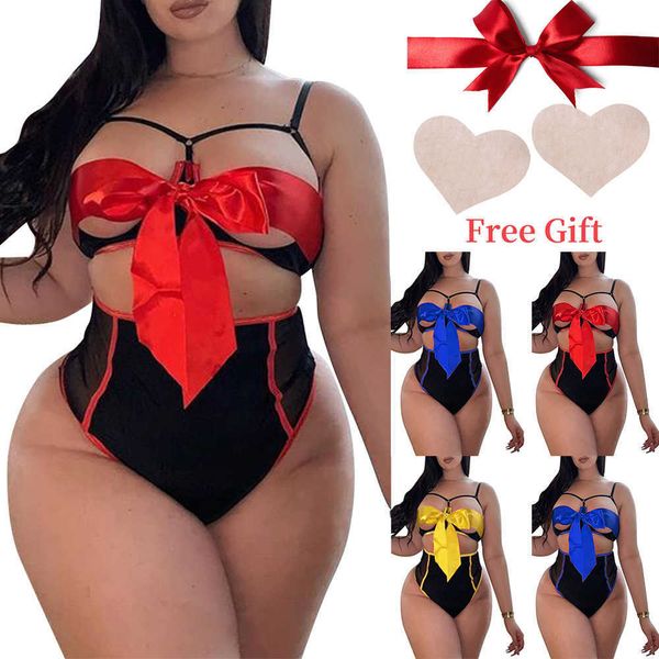

bowknot iridescent female lingerie two piece set women's plus size pantie and bra, Black;white