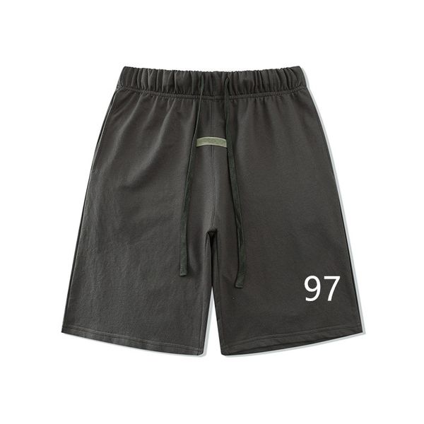 

designer sport pantsmens designer eric emmanuel clothes black shorts digital printing fashion dress loose and comfortable brand men clothing, White;black