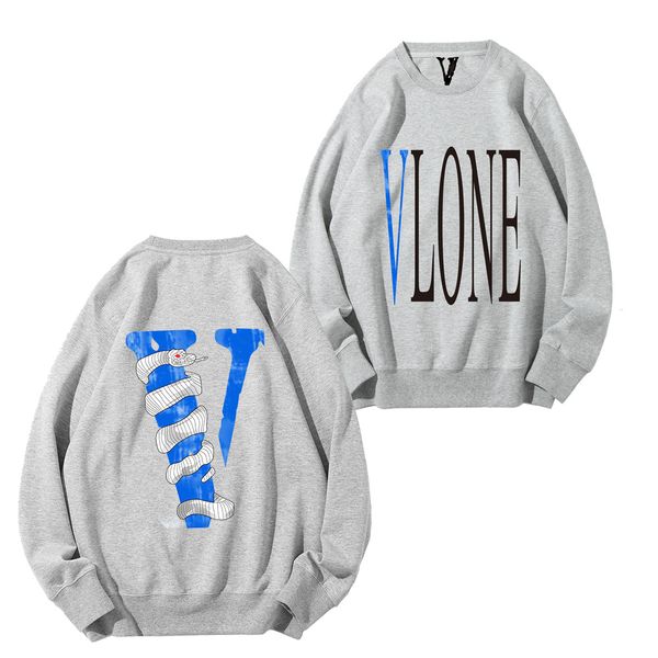

vlone brand men's hoodies street cotton mens women autumn casual long-sleeved couple sweatshirts dsq letter print pullover d2 male cott, Black