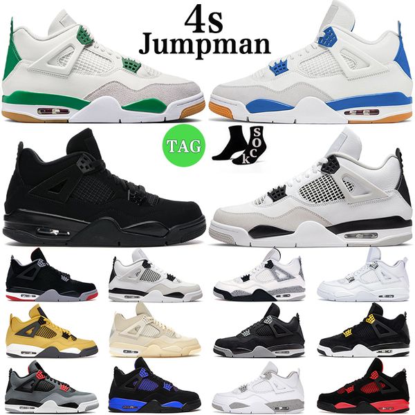 

pine green 4 basketball shoes 4s sapphire black cat black cat midnight navy military black sail cactus jack bred mens trainers outdoor sport