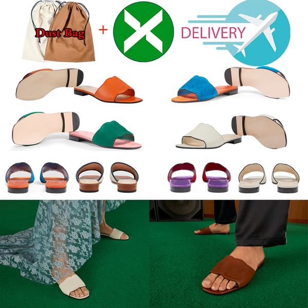 

with box new designer sandals solid womens slippers ladies cartoon big head slide oran classic open toe casual slide genuine cool leather me, Black