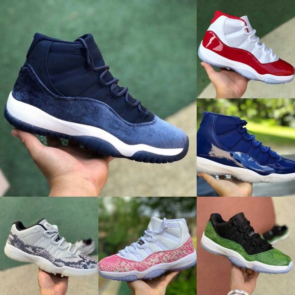 

jumpman 11 retro high basketball shoes 11s cherry midnight navy cool grey bred 72-10 legend blue concord space jam mens trainers sports snea