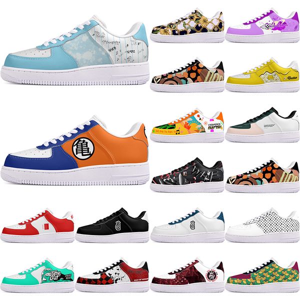 

DIY shoes winter fashionable autumn mens Leisure shoes one for men women platform casual sneakers Classic cartoon graffiti trainers comfortable sports 84818