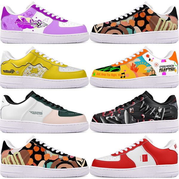 

DIY shoes winter comfortable autumn mens Leisure shoes one for men women platform casual sneakers Classic cartoon graffiti trainers comfortable sports 70414