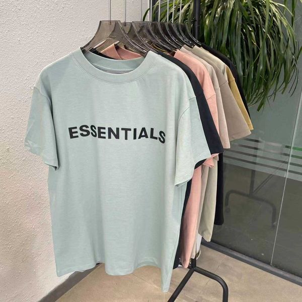 

essentialls designer t shirts for men women fog luxury tshirt ess tees sleeve round short fashion early spring loose pressed couple fashion, White;black