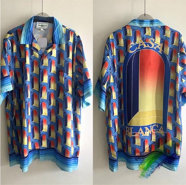

3d printed silk shirt men women 1 hawaii beach shirts, White;black